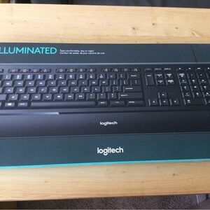 SOLD. Logitech Illuminated Black Keyboard